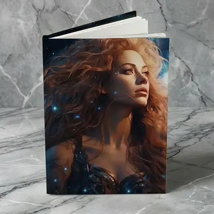 Fantasy Woman Portrait Cosmic Starry Night