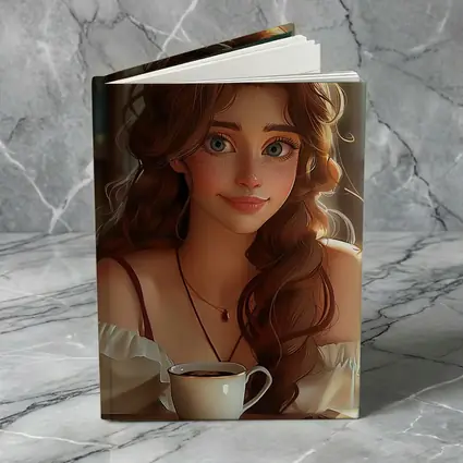 Anime Girl With Coffee Cozy Interior