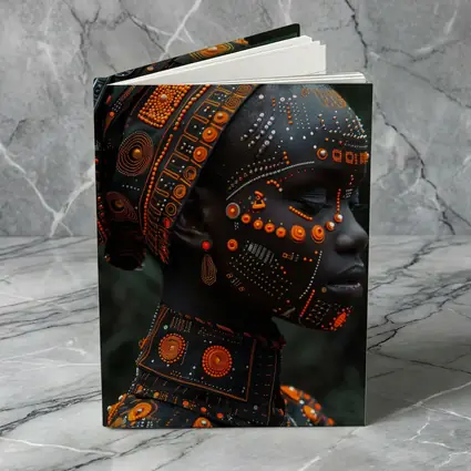 African Woman Cyberpunk Tribal Face Art