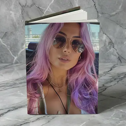 Pink Haired Woman Selfie In Car