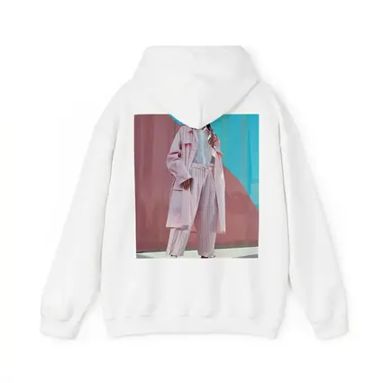 Pink Streetwear Fashion Woman Colorful Wall