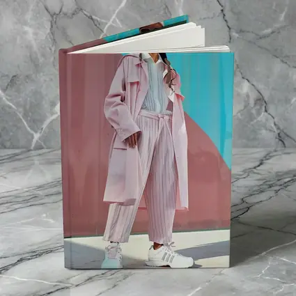 Pink Streetwear Fashion Woman Colorful Wall