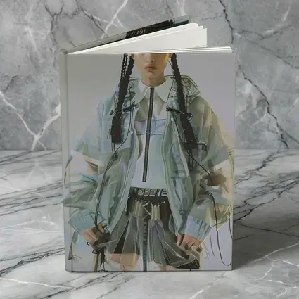 Cyberpunk Fashion Model Transparent Jacket Portrait