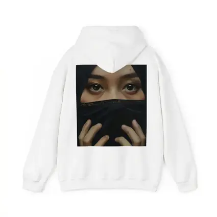Woman in Black Niqab Expressive Eyes Portrait