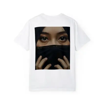 Woman in Black Niqab Expressive Eyes Portrait