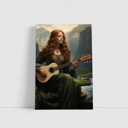 Celtic Woman Playing Guitar Mountain Valley