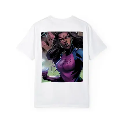 Female Superhero Comic Art Action Scene