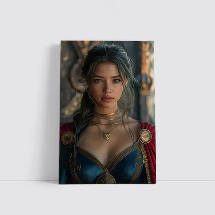 Fantasy Warrior Woman Dark Medieval Setting