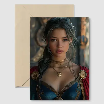 Fantasy Warrior Woman Dark Medieval Setting