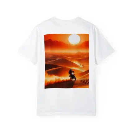 Dirt Bike Rider Blazing Through Desert Dunes