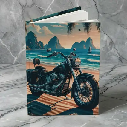 Harley Davidson Cruiser Motorcycle Tropical Beach
