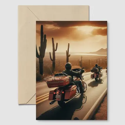 Harley Davidson Touring Bikes Desert Sunset Ride