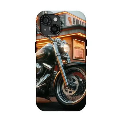 Harley Davidson Cruiser Motorcycle Neon Diner