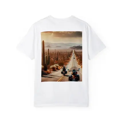 Harley Davidson Motorcycles Desert Highway Sunset