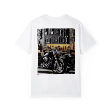 Black Harley Davidson Motorcycle Garage Workshop