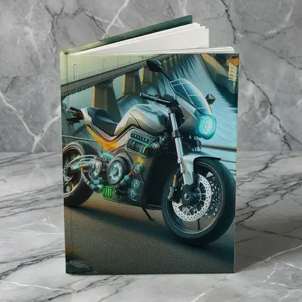 Electric Motorcycle Glowing Details Dam Background