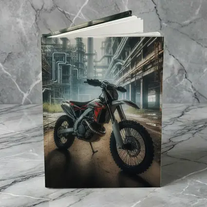 Dirt Bike Motocross Industrial Abandoned Factory