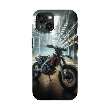 Dirt Bike Motocross Industrial Abandoned Factory