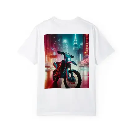 Dirt Bike Neon City Night Cyberpunk Street