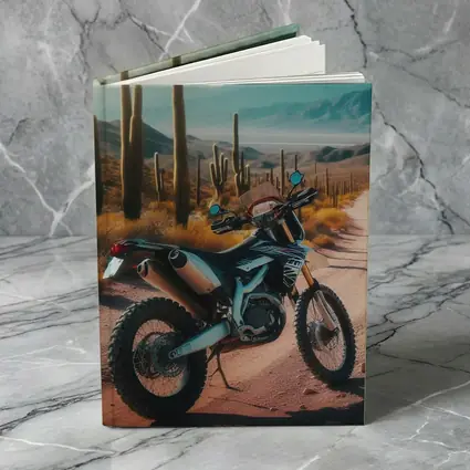 Dual Sport Bike Desert Cactus Trail