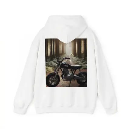 Mini Scrambler Motorcycle Parked Forest Path