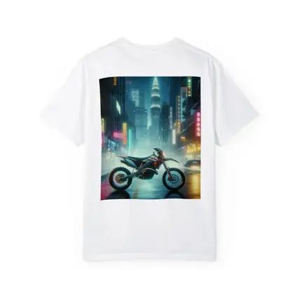 Dirt Bike Neon City Street Night