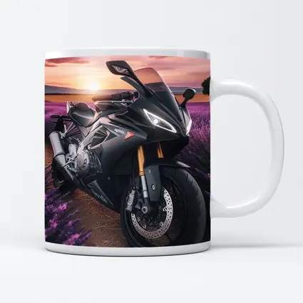 Aprilia Sport Bike Lavender Field Sunset