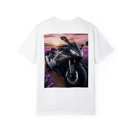 Aprilia Sport Bike Lavender Field Sunset