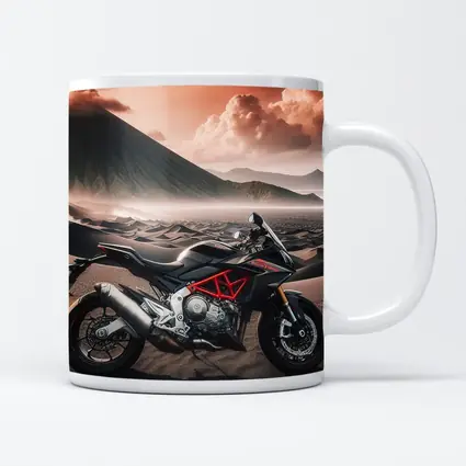 Aprilia Motorcycle Black Desert Volcanic Landscape