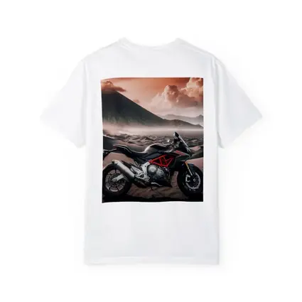Aprilia Motorcycle Black Desert Volcanic Landscape