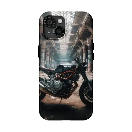 Aprilia Cafe Racer Motorcycle Abandoned Industrial Hall