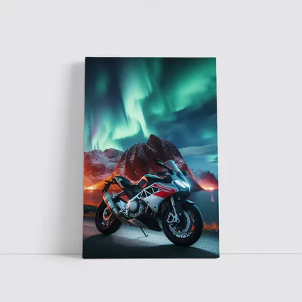 Aprilia Sport Bike Northern Lights Night