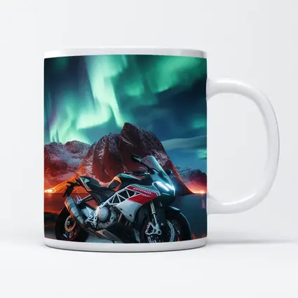 Aprilia Sport Bike Northern Lights Night