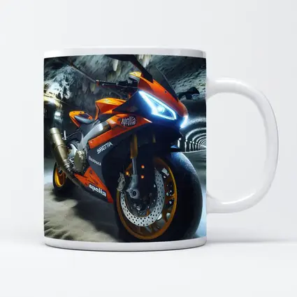 Aprilia Sport Bike Inside Cave Tunnel