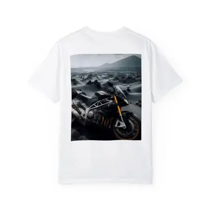 Aprilia Streetfighter Motorcycle Volcanic Desert Landscape