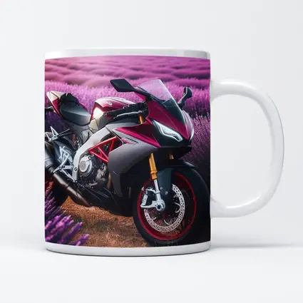 Aprilia Sport Bike Lavender Field Background