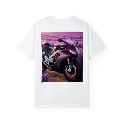 Aprilia Sport Bike Lavender Field Background