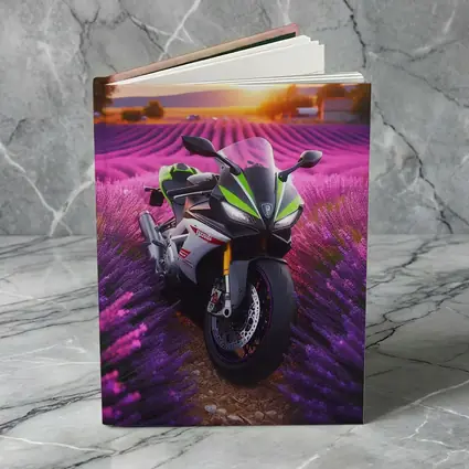 Sport Bike Superbike Lavender Fields Sunset