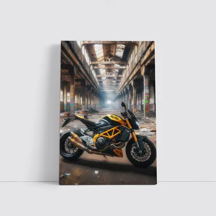 Aprilia Naked Bike Abandoned Industrial Warehouse