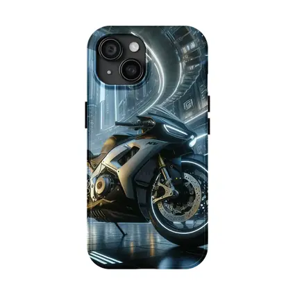 Futuristic Sport Bike Cyberpunk City Night
