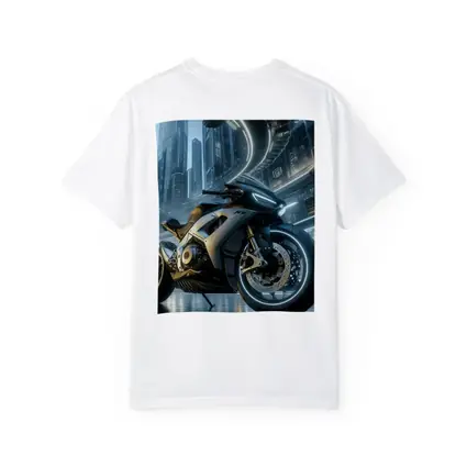 Futuristic Sport Bike Cyberpunk City Night