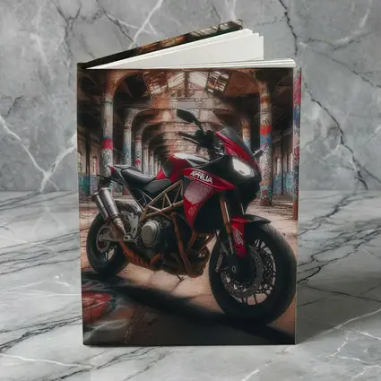 Aprilia Motorcycle Red Abandoned Industrial Hall