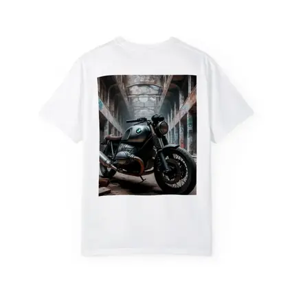 BMW Cafe Racer Motorcycle Abandoned Industrial Hall