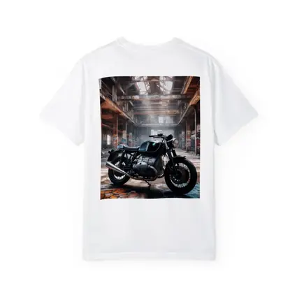 BMW Cafe Racer Motorcycle Abandoned Industrial Hall