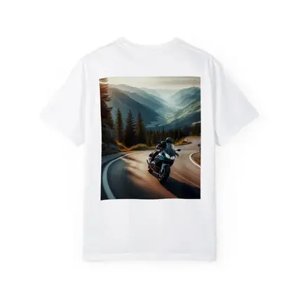 Touring Motorcycle Winding Alpine Mountain Road