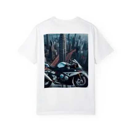 BMW S1000RR Sport Bike City Skyline