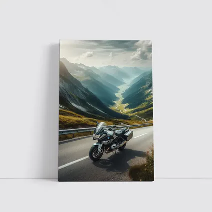 BMW Touring Motorcycle Alpine Mountain Road