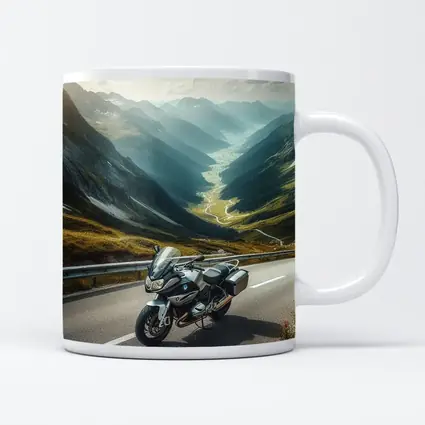 BMW Touring Motorcycle Alpine Mountain Road