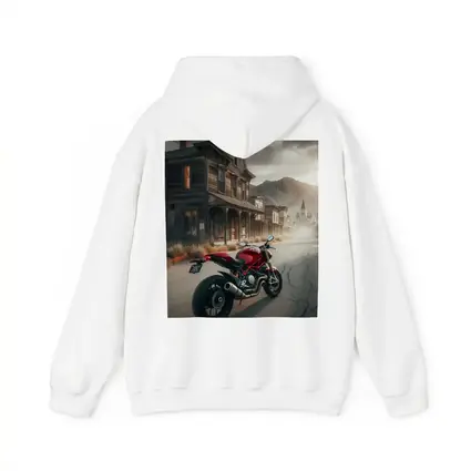 Red Ducati Monster Ghost Town Street