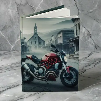 Ducati Monster Red Bike Ghost Town Street